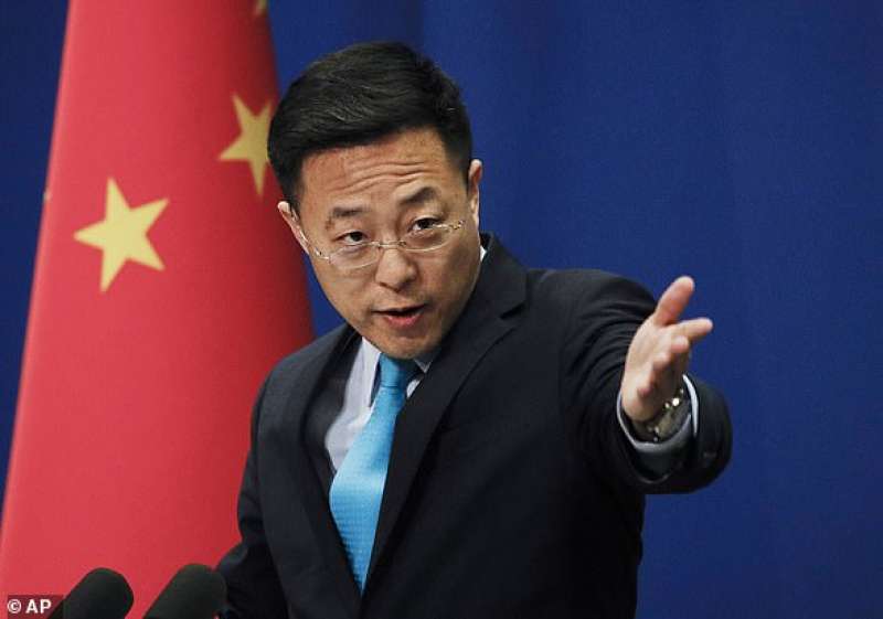 Il ministro degli esteri Zhao Lijian