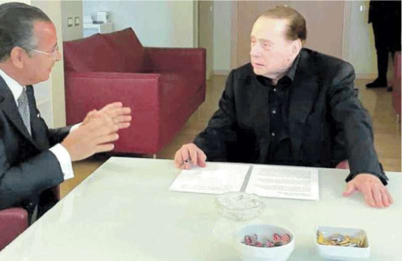 Kamel Ghribi e Silvio Berlusconi