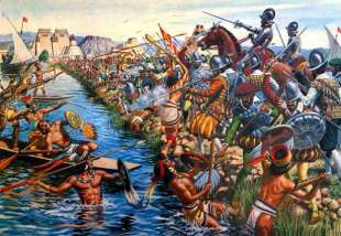 la guerra tra aztechi e spagnoli