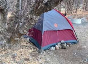 la tenda della donna scomparsa al diamond fork canyon in utah