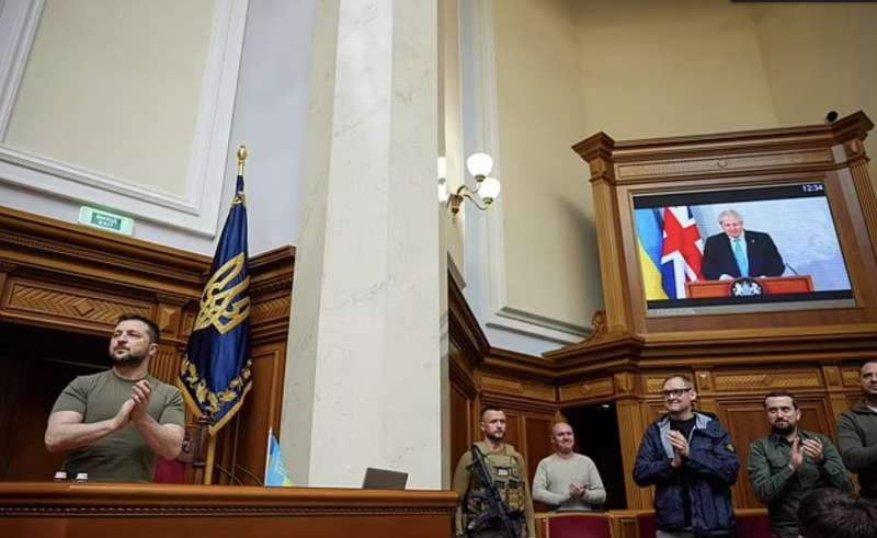 discorso di boris johnson al parlamento ucraino