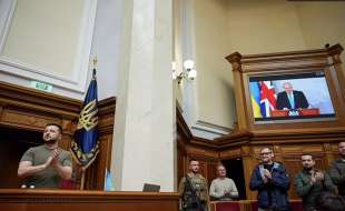 discorso di boris johnson al parlamento ucraino