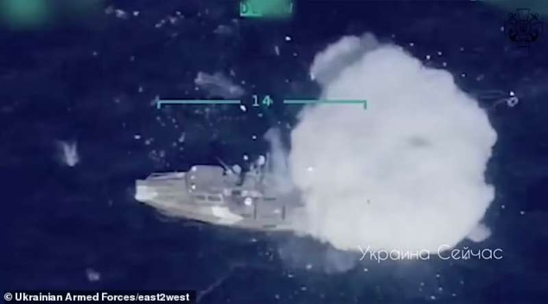 Drone abbatte nave russa 2