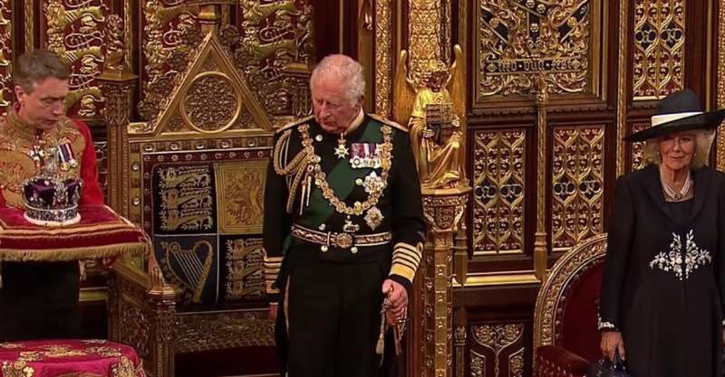il principe carlo senza la regina al queen's speech 03