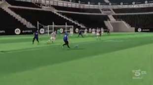 replay virtuale sul gol di barella a inter juventus