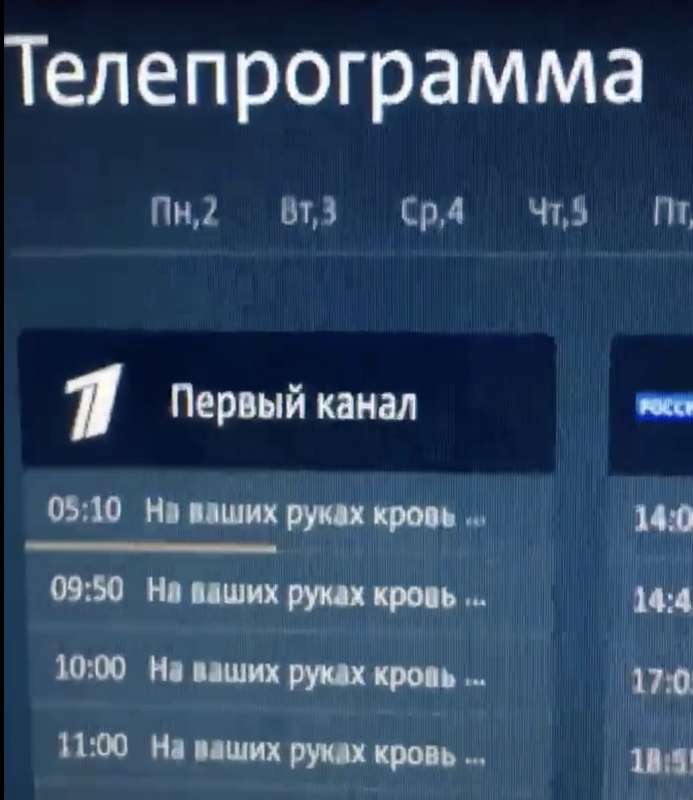 tv russa hackerata durante la parata della vittoria 1