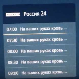 tv russa hackerata durante la parata della vittoria 2