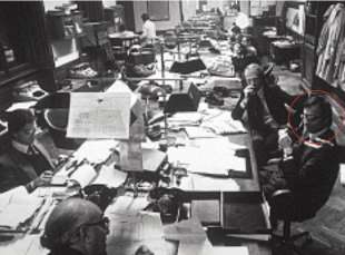 vittorio feltri nel 1978 nella redazione del corriere della sera