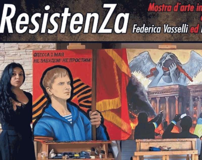 federica vasselli resistenza mostra d arte filorussa a roma san lorenzo