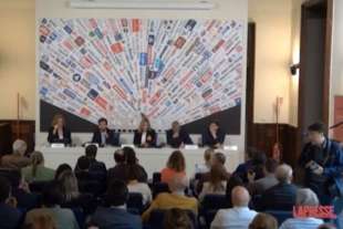 conferenza stampa sullo sciopero rai – Serena Bortone Sigfrido Ranucci Vittorio Di Trapani Daniele Macheda