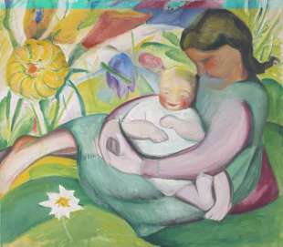 girl with toddler by maria franck marc