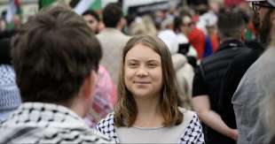 greta thunberg alle proteste pro palestina a malmo 4