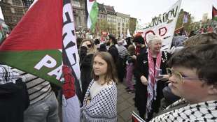 greta thunberg alle proteste pro palestina a malmo 5