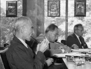 robert oppenheimer e giovanni sartori a rheinfelden nel 1959