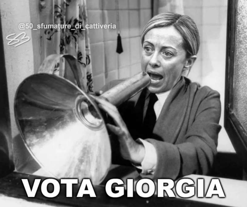 VOTA GIORGIA - MEME BY 50 SFUMATURE DI CATTIVERIA
