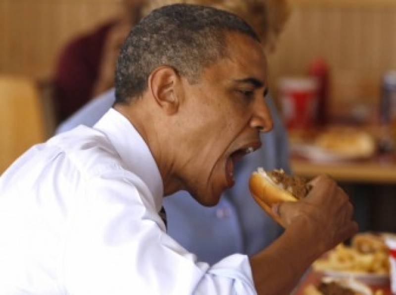 obama hamburger