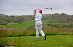 trump golf