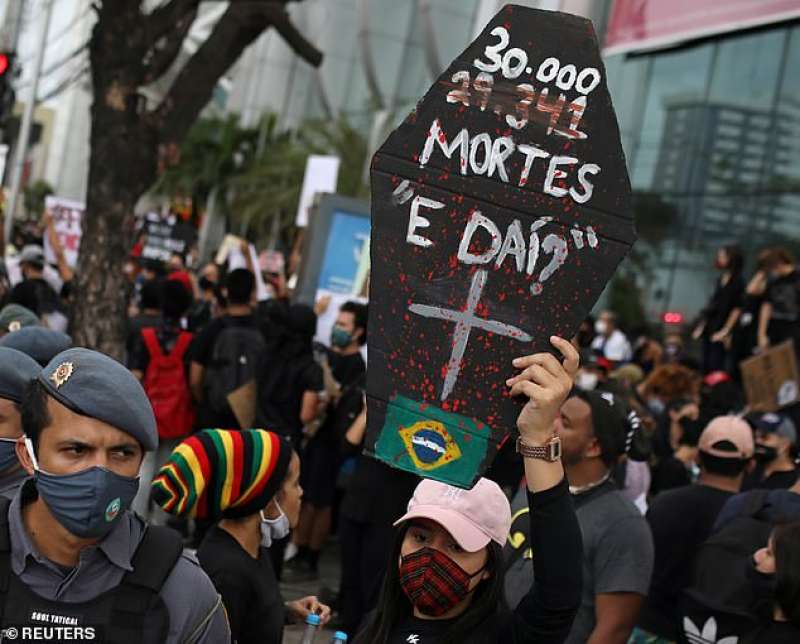 coronavirus brasile proteste