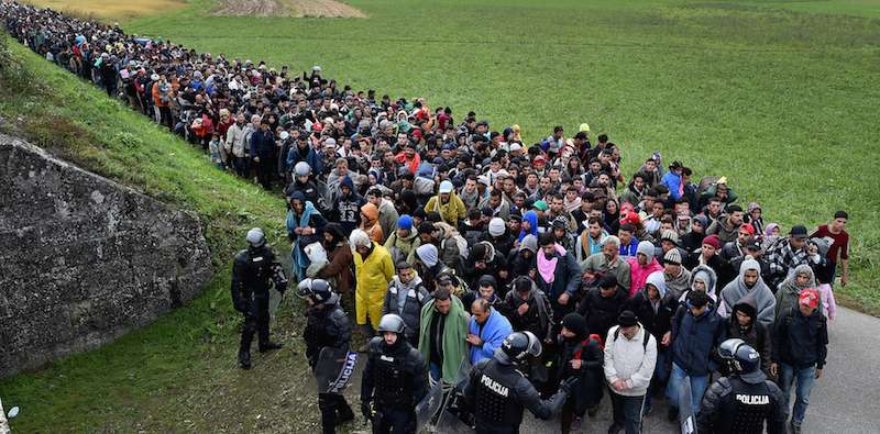 la rotta balcanica dei migranti