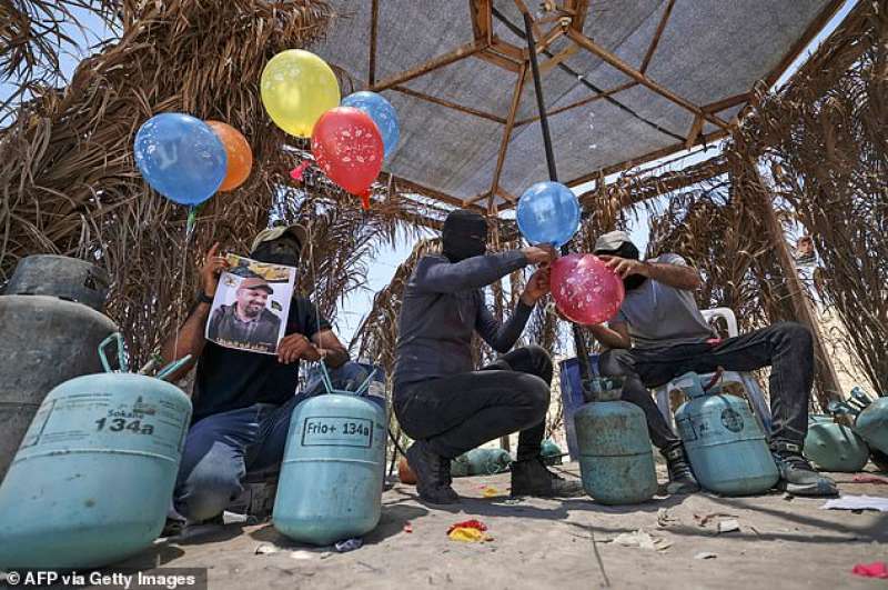 Palloncini incendiari palestinesi