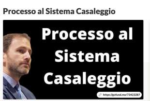 PROCESSO AL SISTEMA CASALEGGIO - RACCOLTA FONDI MARCO CANESTRARI