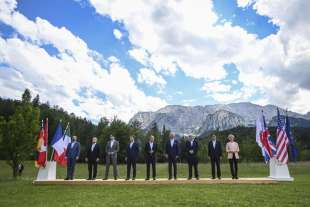 g7 in germania foto dei leader