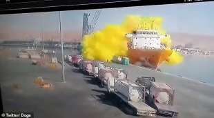 Gas tossico nel porto di Aqaba 3