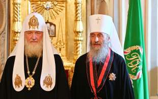 Il patriarca Kirill con Onufrij - Metropolita di Kiev