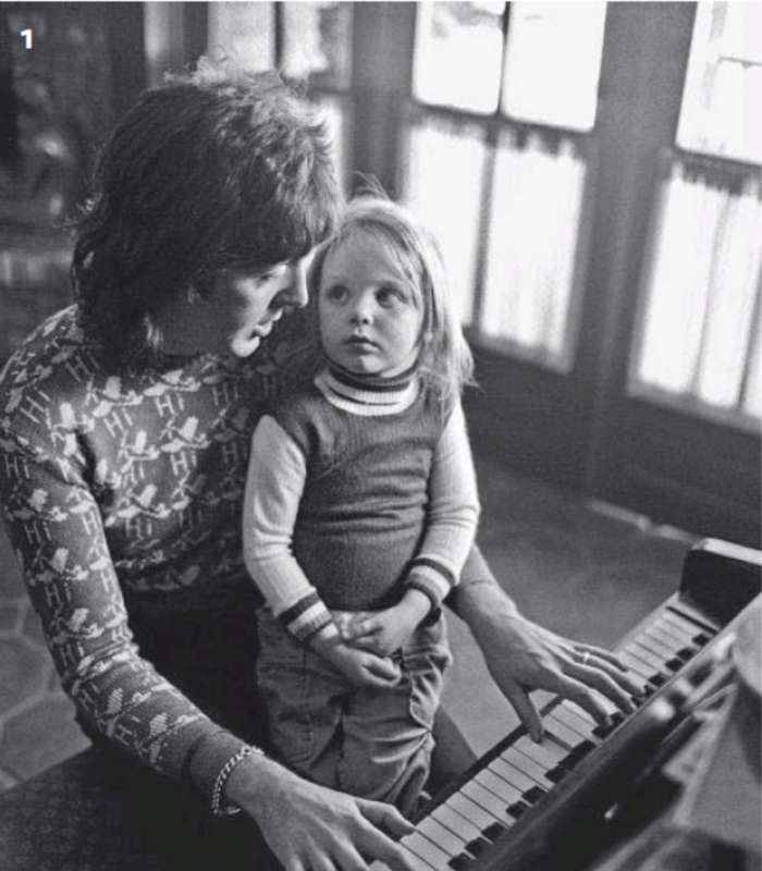 paul mccartney con la figlia stella nel 1975