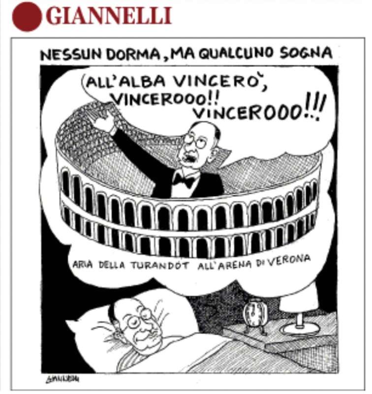 tommasi sindaco di verona vignetta by giannelli