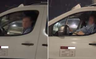 roma tassista mostra i genitali in autostrada 1
