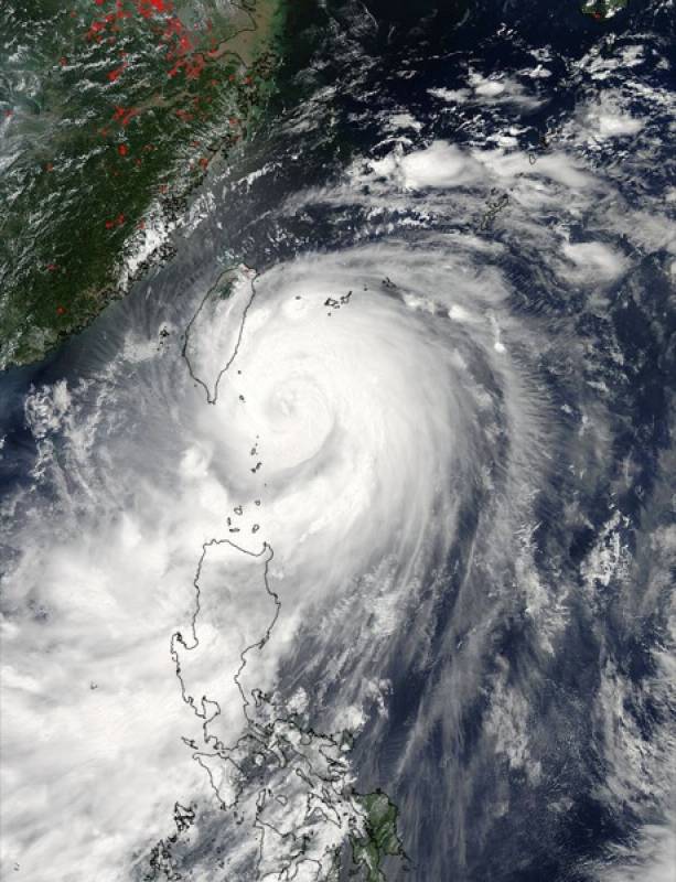 tifone matmo su cina e taiwan
