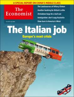 the economist banche italiane in copertina italian job