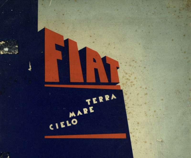 Frontespizio opuscolo Fiat