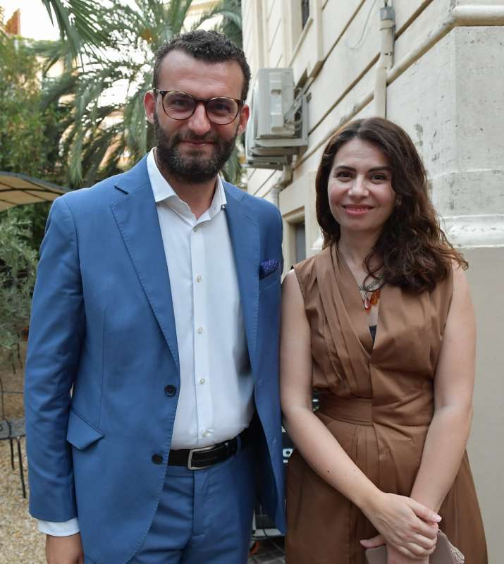 l ambasciatrice del kosovo in italia lendita haxhitasim col marito francesk fusha foto di bacco