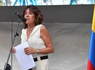 l ambasciatrice della colombia in italia gloria isabel ramirez ringrazia gli ospiti foto di bacco