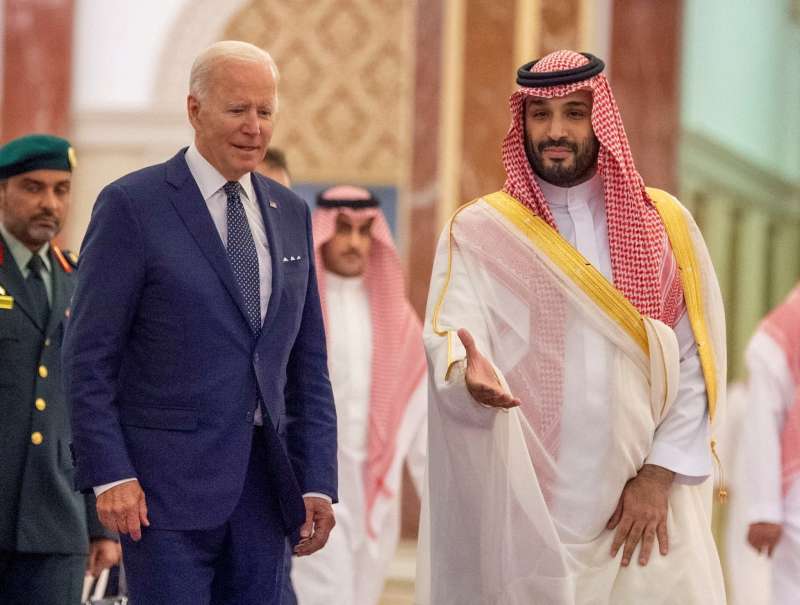 Biden e Mohammed Bin Salman in Arabia Saudita 2
