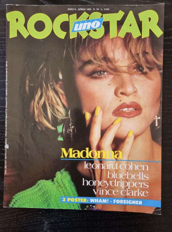 copertina di rockstar uno 1985