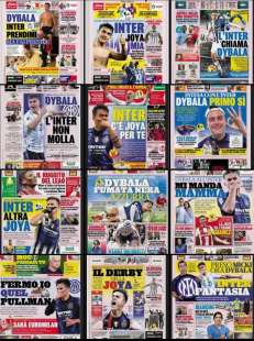 Copertine della Gazzetta dello Sport su Paulo Dybala all'Inter