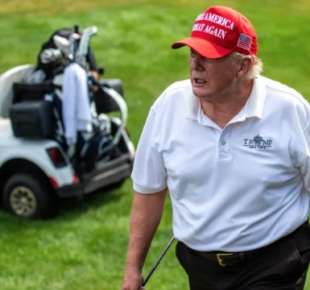 donald trump al suo Golf Club in New Jersey 2