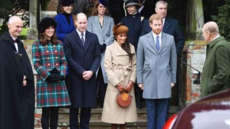 la royal family alla tenuta di sandringham 1