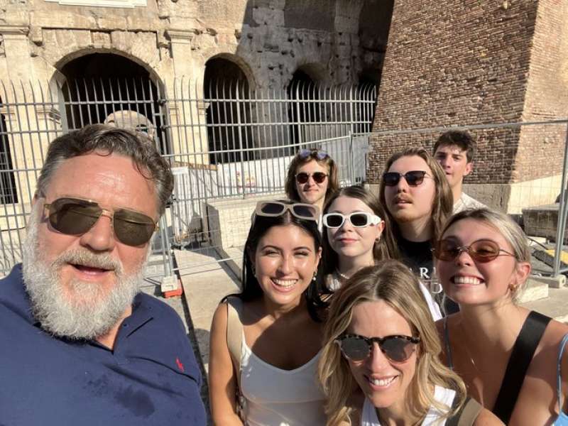 russell crowe al colosseo