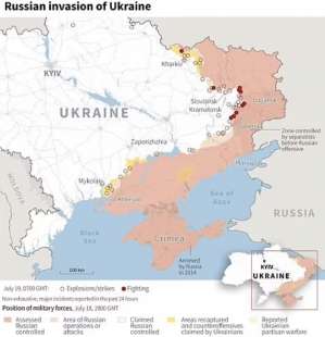 situazione militare in ucraina 19 luglio 2022