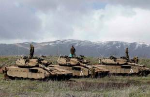 esercito israeliano sulle alture del golan al confine con la siria 2
