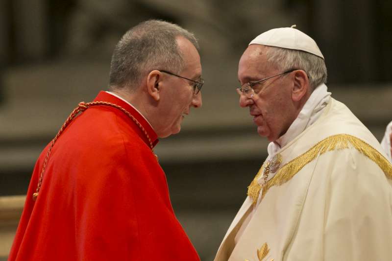 papa francesco bergoglio e il cardinale parolin