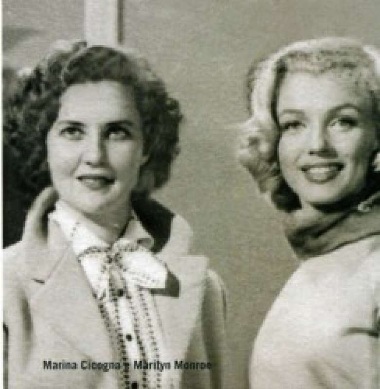 Marina Cicogna e Marilyn Monroe