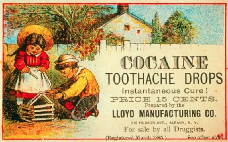 cura per il mal di denti alla cocaina, 1885