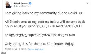 account twitter di barack obama hackerato