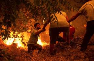 incendi sull' isola di evia in grecia 13