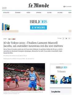 la vittoria di marcell jacobs nei 100m nei media stranieri le monde